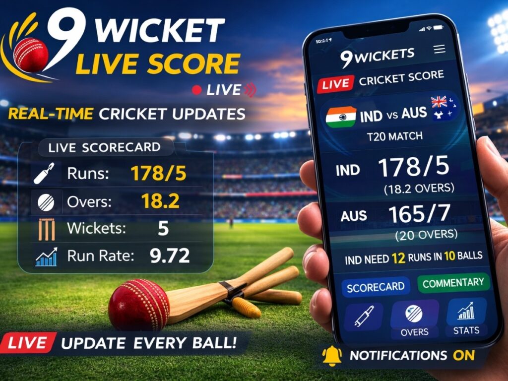 9 Wicket Live Score