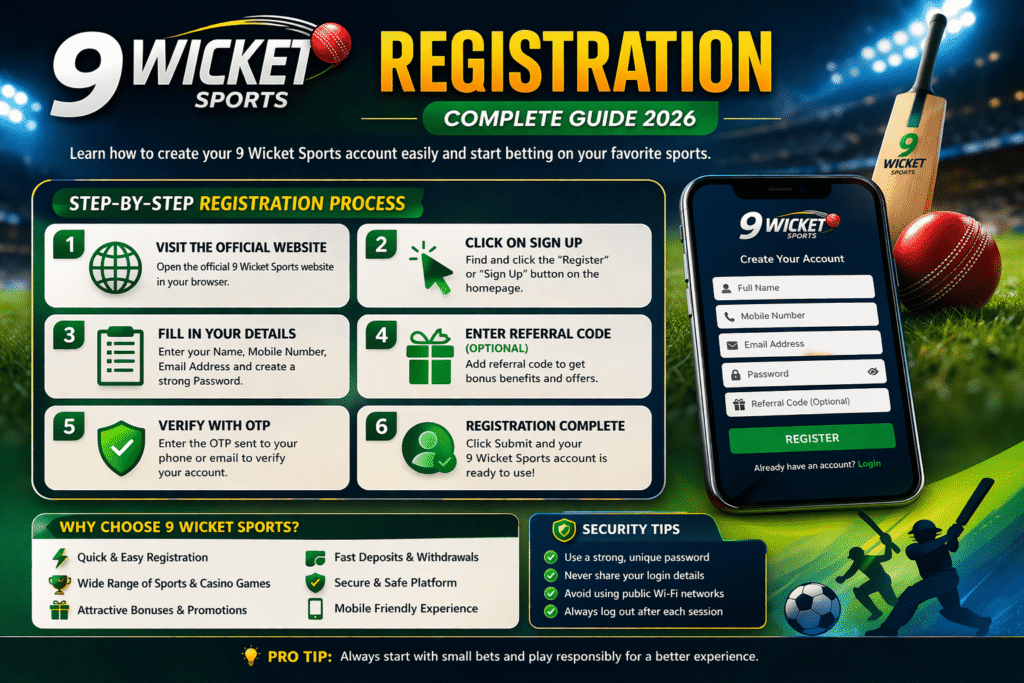 9 Wicket Sports Registration