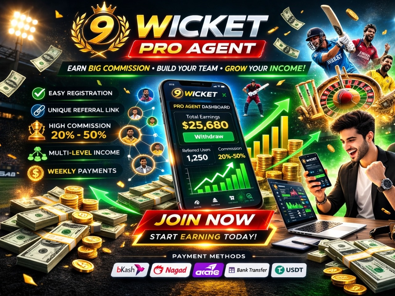 9Wicket Pro Agent – The Smart Way to Build Recurring Income