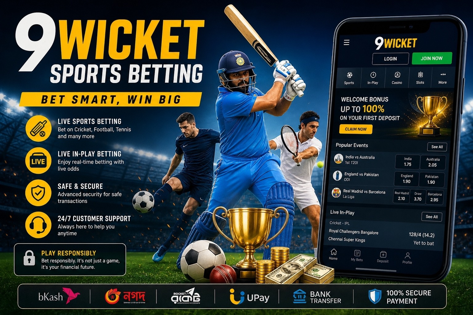 9Wicket Sports Betting Guide: Features, Access & Risks