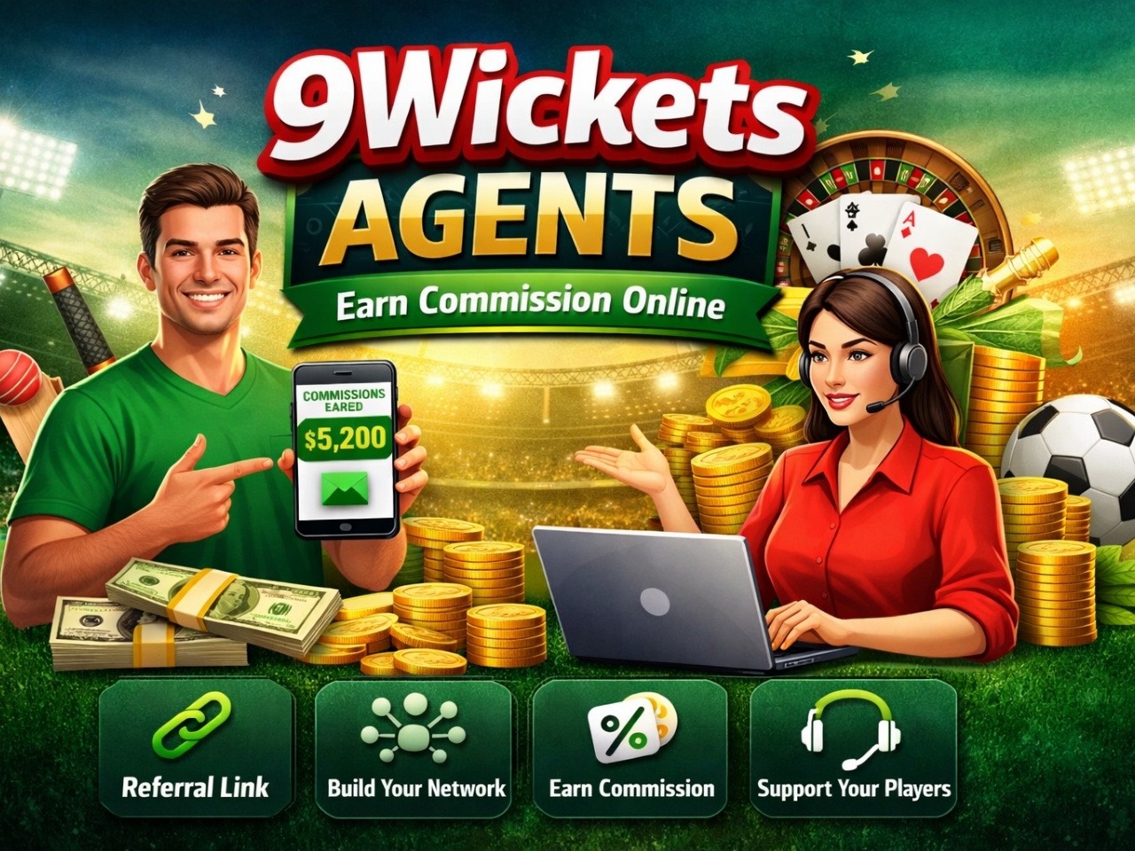 9Wickets Agents Guide – Earn Commission Online