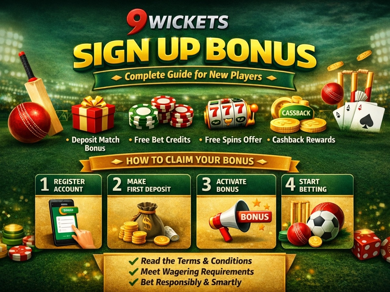 9Wickets Sign Up Bonus 2026 – Claim Welcome Offer