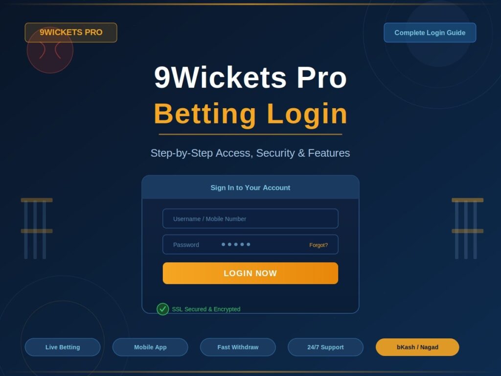 9Wickets Pro Betting Login