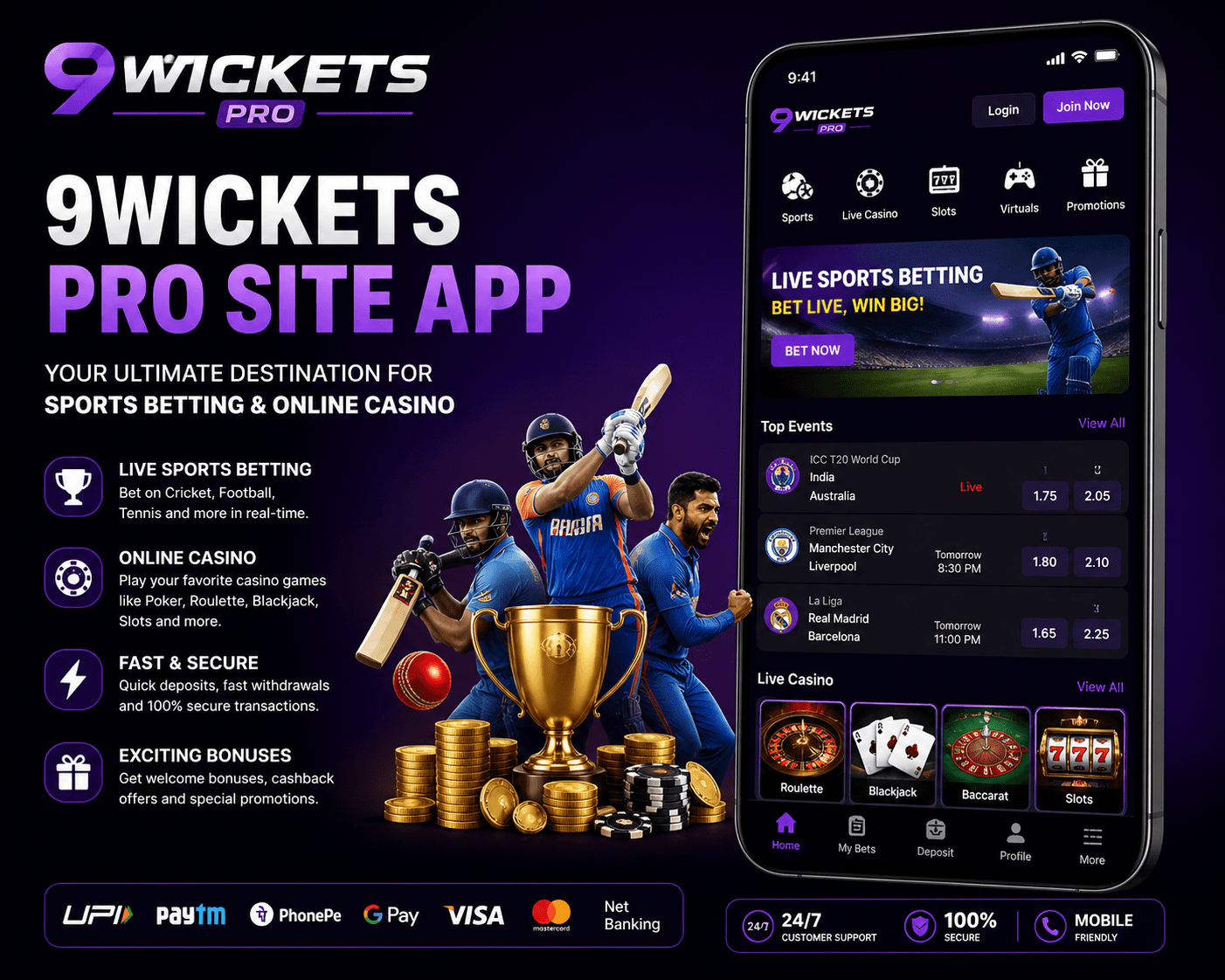 9Wickets Pro Site App – Full Guide, Features, Login Process.
