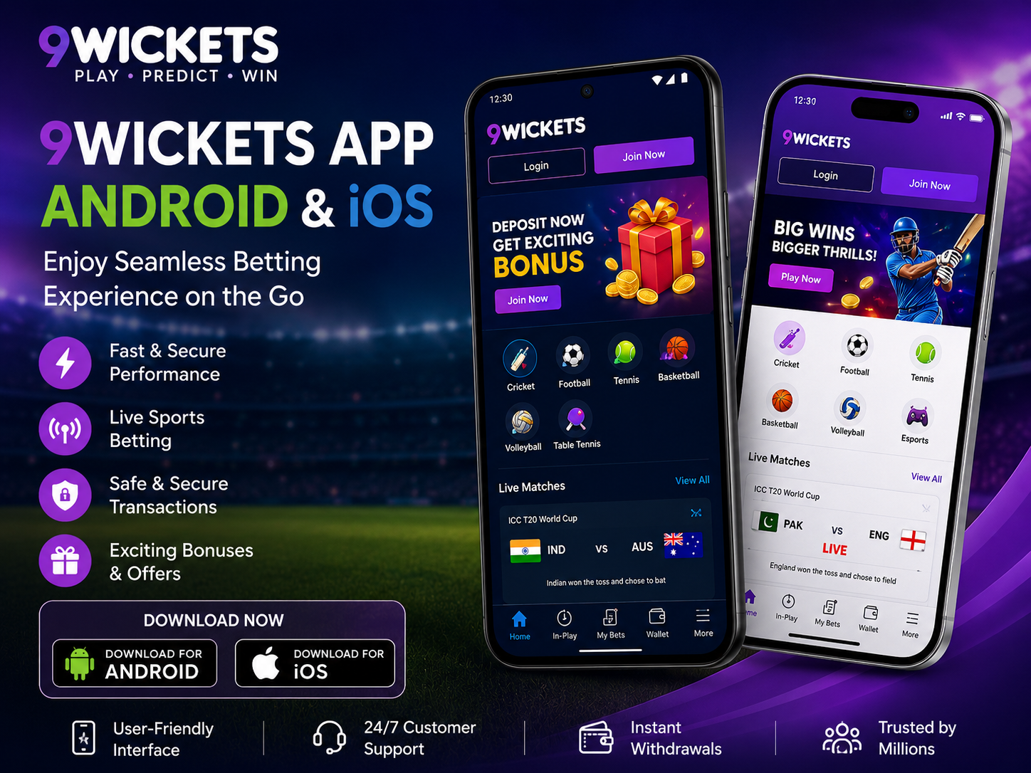 9Wickets App Android iOS Download Guide for Bangladesh