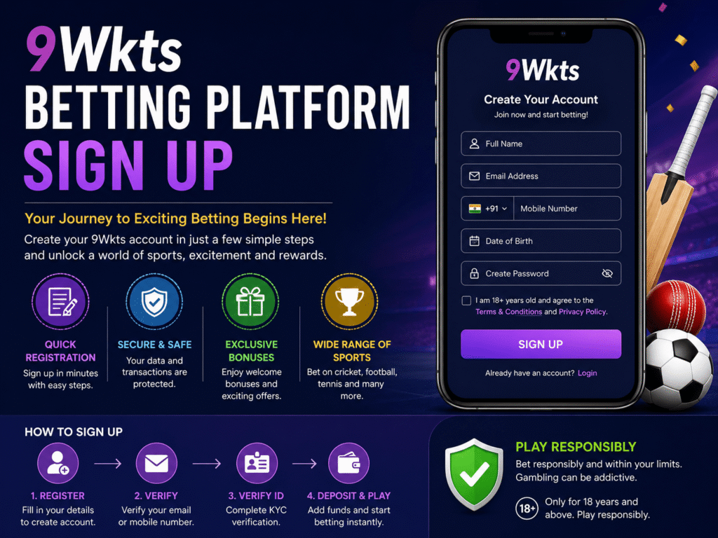 9Wkts Betting Platform Sign Up