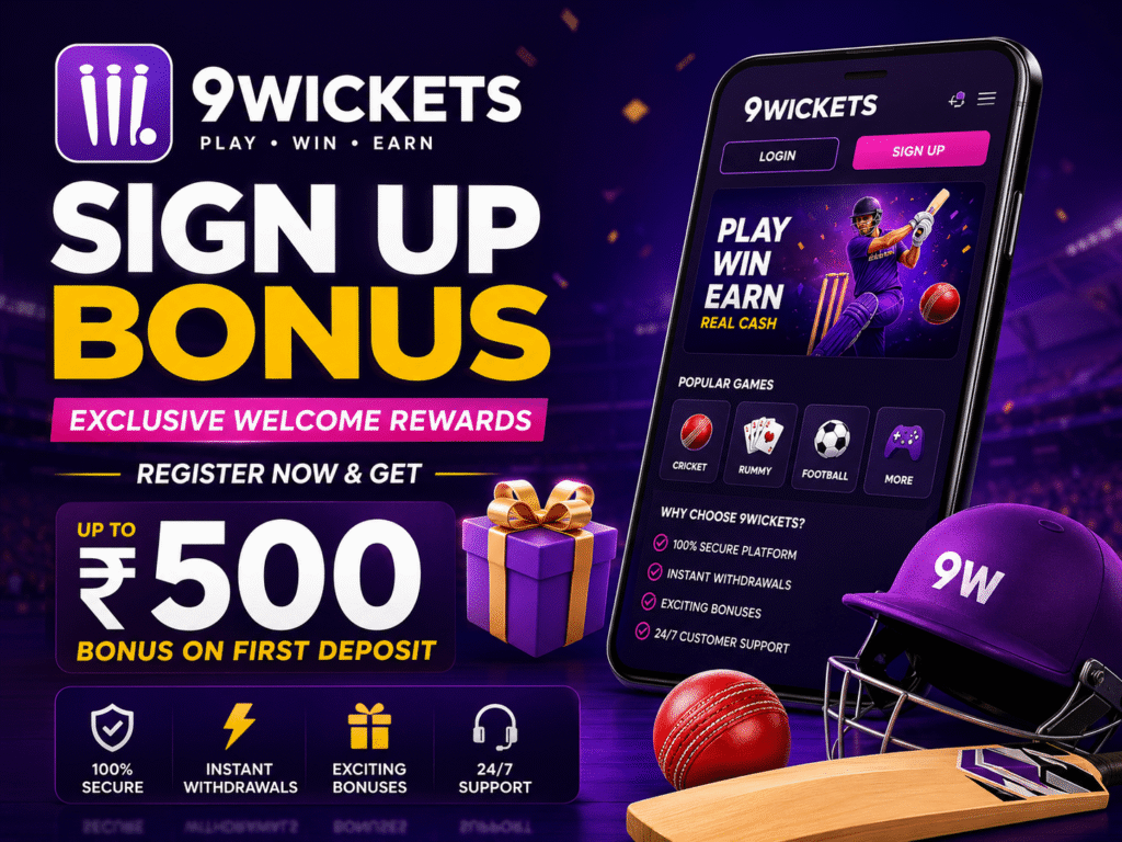 9Wickets Sign Up Bonus
