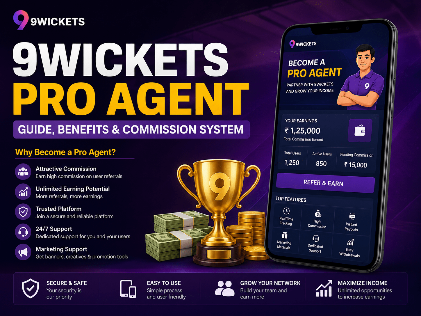 9Wickets Pro Agent: Registration, Benefits, Commission System.
