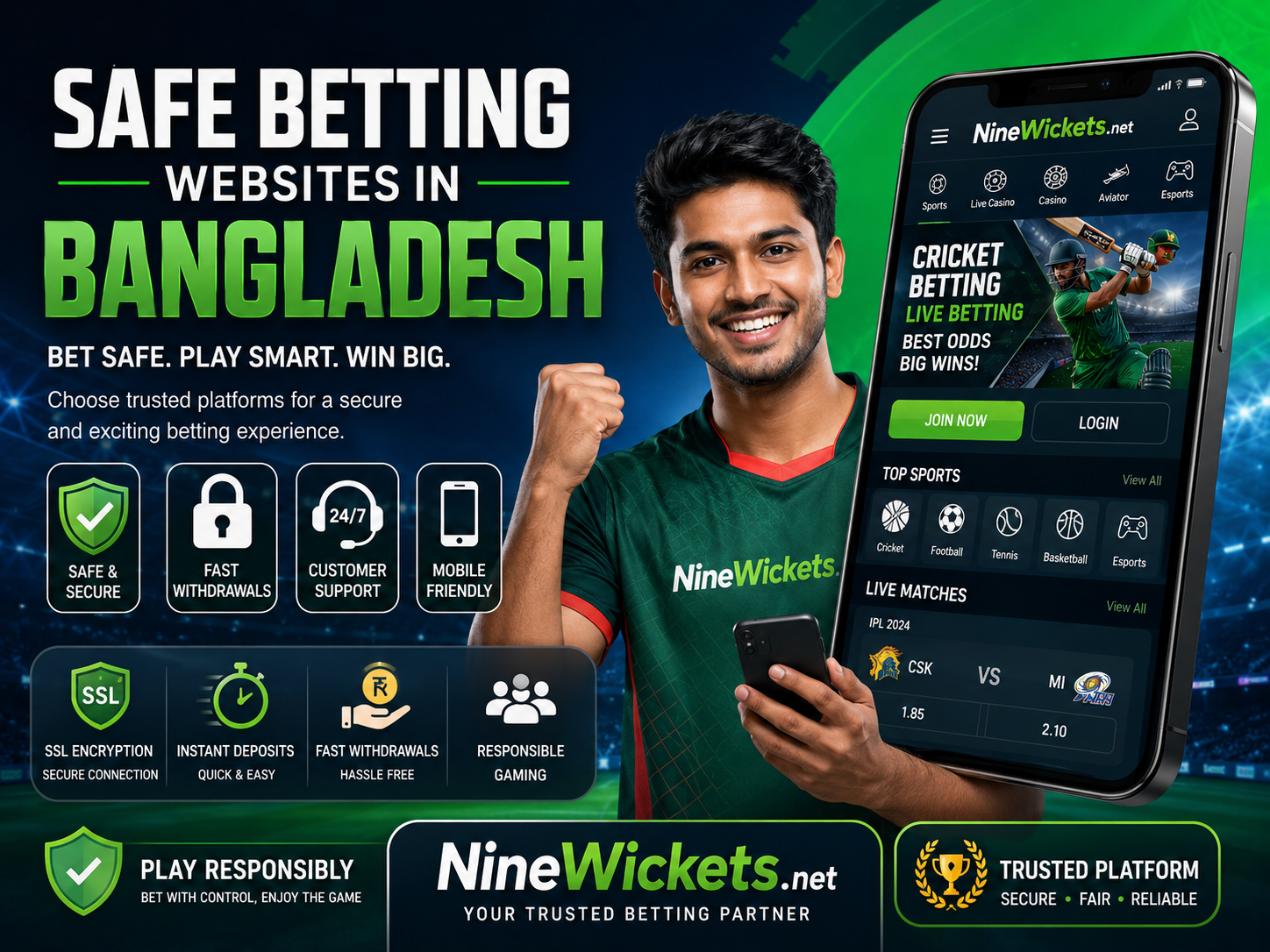 Safe Betting Websites Bangladesh – Trusted & Secure Betting