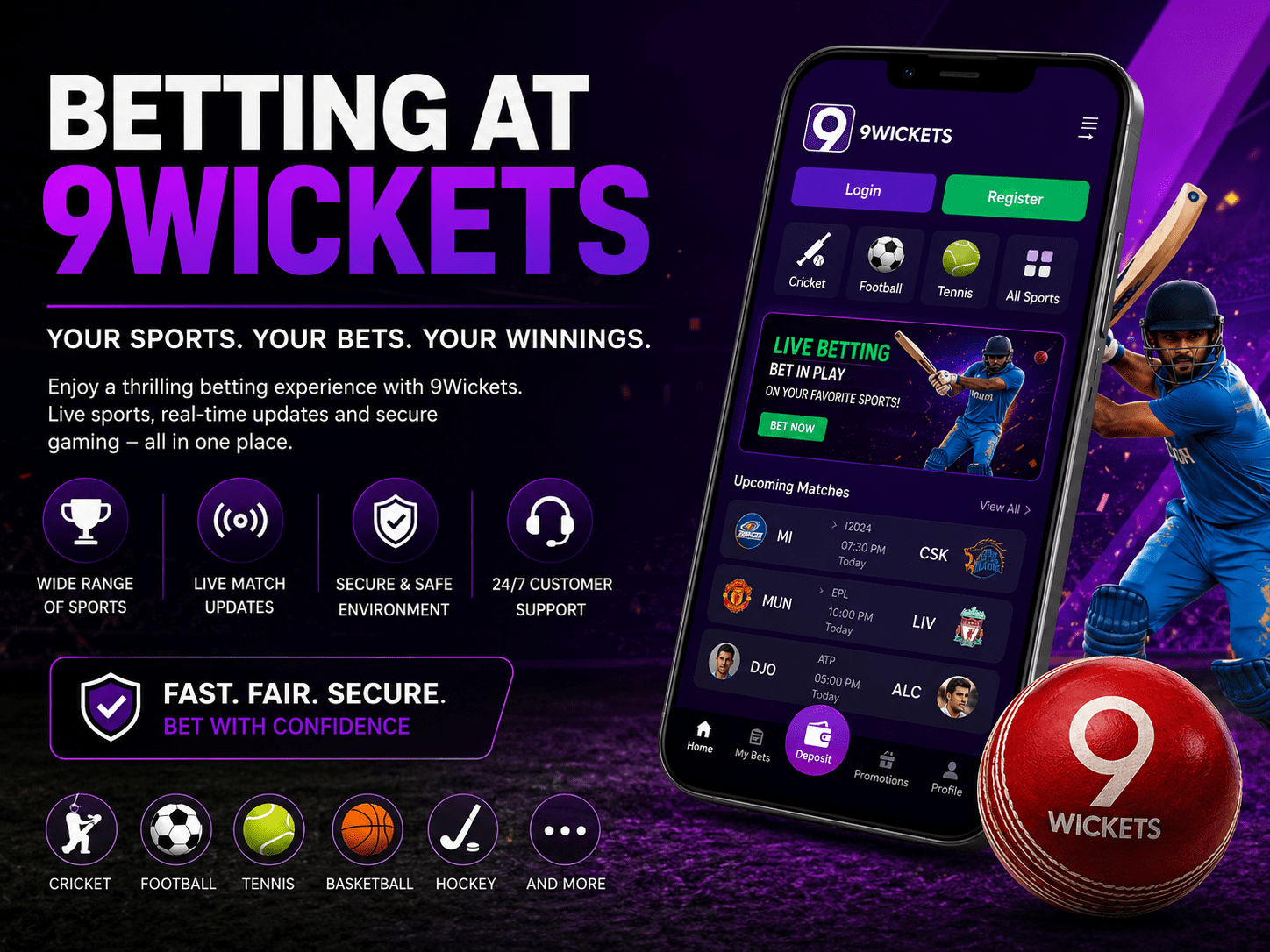 Betting at 9Wickets Guide for Online Sports Gaming