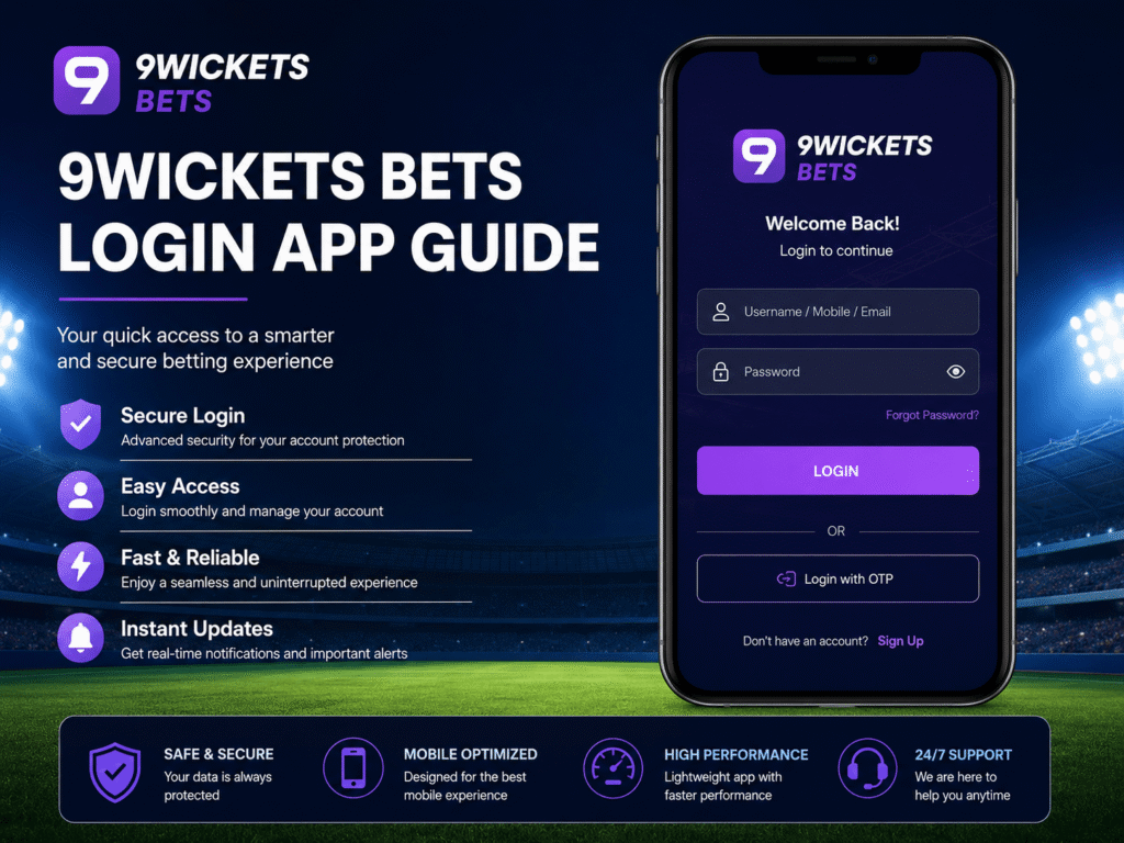 9Wickets Bets Login App