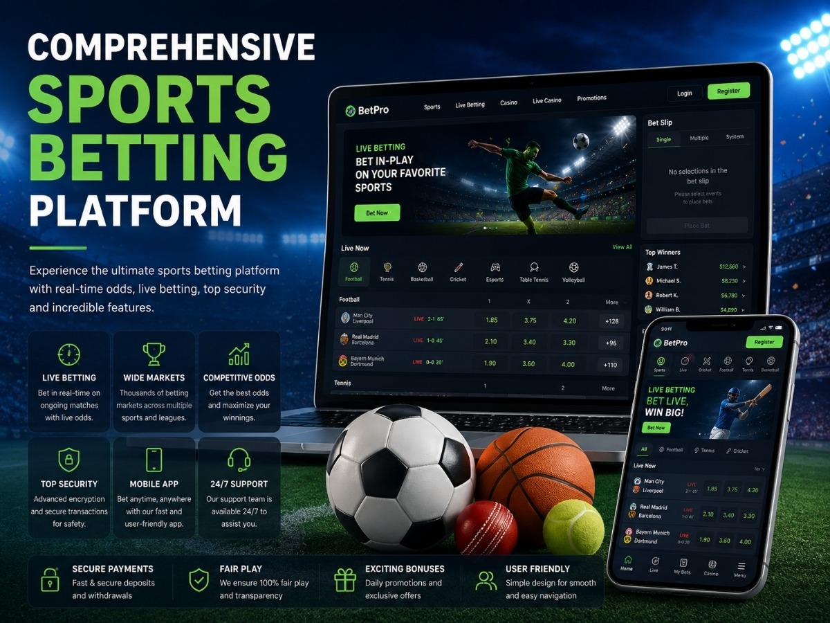 Comprehensive Sports Betting Platform: Features, Security.