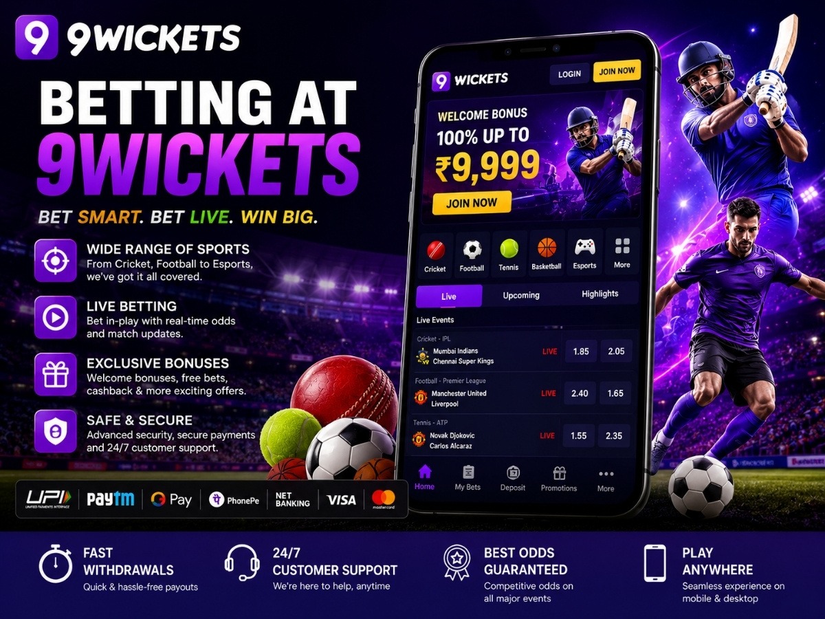 Betting at 9Wicket Guide: Features, Markets, Bonuses