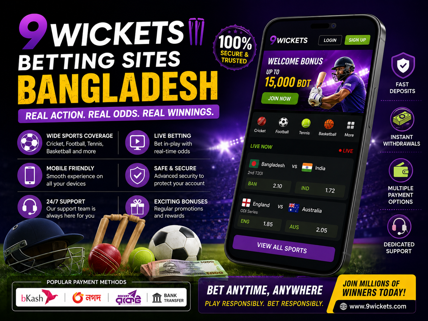 9Wickets Betting Sites Bangladesh: A Full Guide to Online Sports