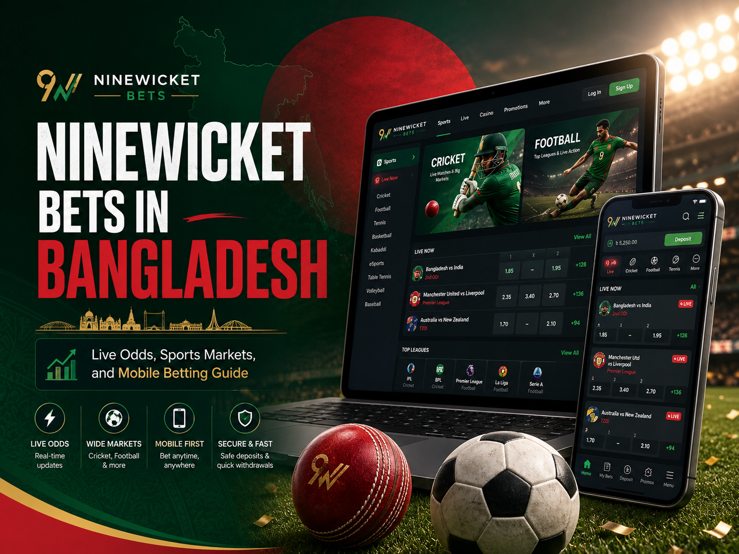 Ninewicket Bets in Bangladesh Guide: Platform Insights and Safety